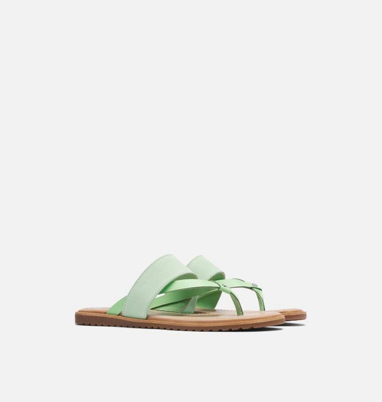 Sandalias Sorel Mujer - Ella™ Flip Flat Verde Menta - 53490-XYBU